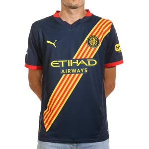 Camiseta Puma 2a Girona 2024 2025 - Camiseta de la segunda equipación Puma del Girona 2024 2025 - azul marino