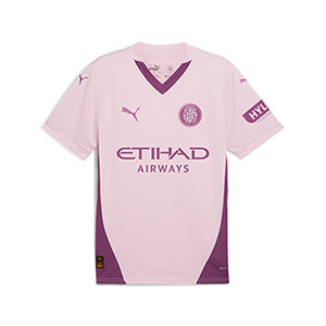 Camiseta Puma 3a Girona FC niño 2024 2025 - Camiseta infantil de la tercera equipación Puma del Girona FC 2024 2025 - malva