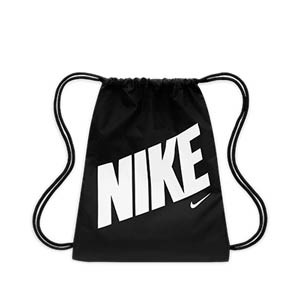 Gymsack Nike niño Graphics - Mochila de cuerdas infantil Nike (45,5 x 35,5 cm) - negra, blanca