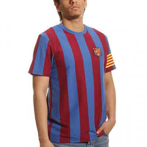 Camiseta FC Barcelona Retro Capità - Camiseta de manga corta de algodón vintage del FC Barcelona - azulgrana