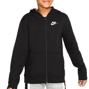 Sudadera Nike Sportswear Hoodie Club niño - Sudadera con capucha de algodón infantil Nike - negra