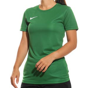 Camiseta Nike mujer Dri-Fit Park 7 - Camiseta de manga corta para mujer de deporte Nike - verde