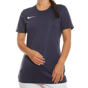 Camiseta Nike mujer Dri-Fit Park 7 - Camiseta de manga corta para mujer de deporte Nike - azul marino