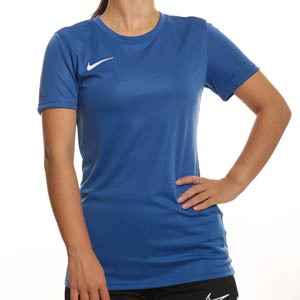 Camiseta Nike mujer Dri-Fit Park 7 - Camiseta de manga corta para mujer de deporte Nike - azul