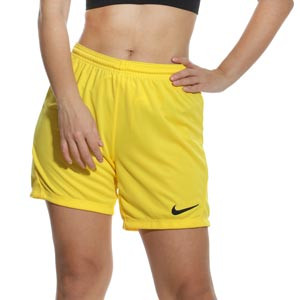 Shorts Nike mujer Dri-Fit Park 3 - Pantalón corto para mujer de entrenamiento Nike - amarillo