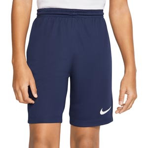 Shorts Nike niño Dri-Fit Park 3 - Pantalón corto infantil de entrenamiento Nike - azul marino