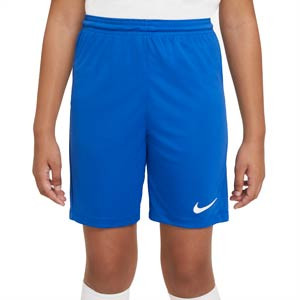 Short Nike Dri-Fit Park 3 niño - Pantalón corto infantil de fútbol Nike - azul