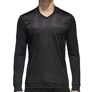 Obediencia Inolvidable dialecto Camiseta manga larga adidas árbitro negra | futbolmania