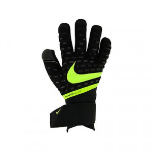 Nike GK Phantom Elite - Guantes de portero profesionales Nike corte negativo - negros, amarillos flúor