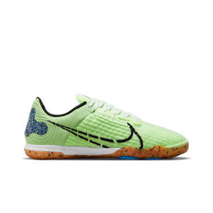 Nike React Gato - Zapatillas de fútbol sala Nike con suela lisa IC - verde lima, negras