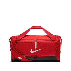 Bolsa de deporte Nike Academy Team mediana - Bolsa de entrenamiento de fútbol Nike (60 x 30 x 30 cm) - roja - frontal