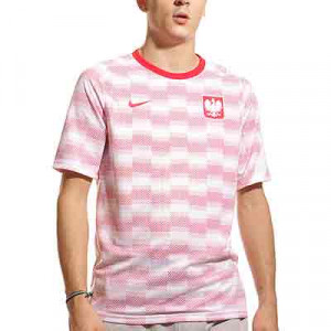 Camiseta Nike Polonia pre-match  - Camiseta de calentamiento pre partido Nike selección polaca - blanca