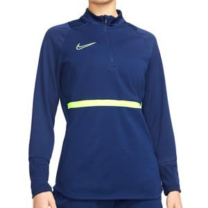Sudadera Nike Dri-Fit Academy 21 mujer - Sudadera de entrenamiento de fútbol para mujer Nike - azul marino