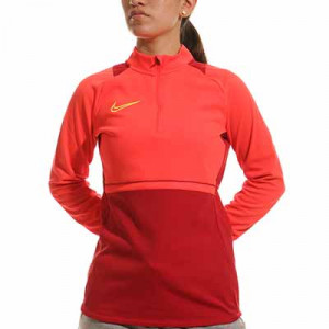 Sudadera Nike Dri-Fit Academy 21 mujer - Sudadera de entrenamiento de fútbol para mujer Nike - rosa anaranjado