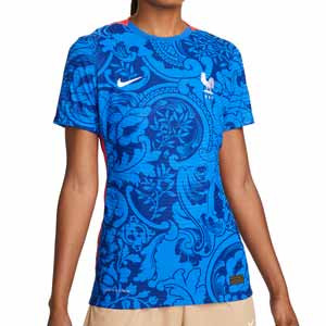 Nike Francia mujer 2022 2023 Vapor Match - Camiseta auténtica primera equipación de mujer de la selección francesa para la Women's Euro 2022 - azul