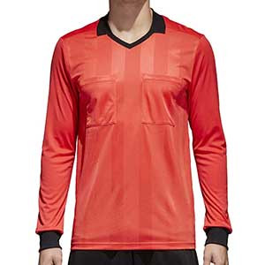 Camiseta adidas Referee 18 - Camiseta de manga larga adidas de árbitro - roja - frontal