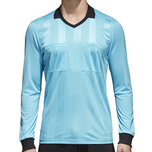Camiseta adidas Referee 18 - Camiseta de manga larga adidas de árbitro - azul celeste - frontal