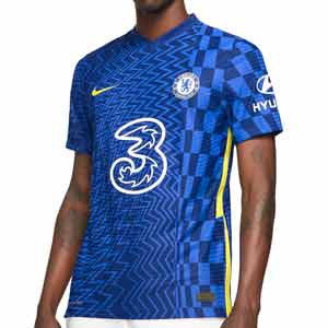 Camiseta Nike Chelsea 2021 2022 Dri-Fit ADV Match - Camiseta auténtica primera equipación Nike Chelsea FC 2021 2022 - azul - frontal