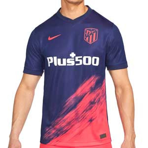 Camiseta Nike 2a Atlético 2021 2022 Dri-Fit Stadium - Camiseta segunda equipación Nike del Atlético de Madrid 2021 2022 - azul marino, rosa