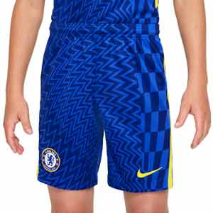 Short Nike Chelsea 2021 2022 Dri-Fit Stadium - Pantalón corto de la primera equipación Nike del Chelsea FC 2021 2022 - azul - frontal