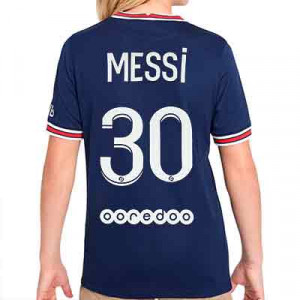 Camiseta Nike PSG x Jordan Messi 2021 2022 niño Stadium - Camiseta primera equipación de Messi Nike del Paris Saint-Germain 2021 2022 - azul marino