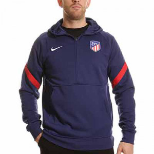 Sudadera Nike Atlético Travel Fleece Hoodie - Sudadera con capucha Nike del Atlético de Madrid - azul marino