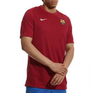 Camiseta Nike Barcelona entrenamiento Dri-fit Strike - Camiseta de entrenamiento Nike del FC Barcelona - granate - completa frontal