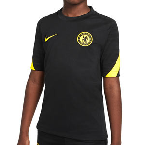 Camiseta Nike Chelsea entrenamiento niño Dri-Fit Strike - Camiseta de entrenamiento infantil Nike del Chelsea FC - negra