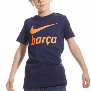 Camiseta Nike Barcelona niño Swoosh Club