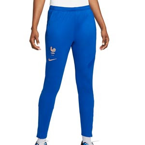 Pantalón Nike Francia mujer entreno Dri-Fit Academy Pro - Pantalón largo de entrenamiento de mujer adidas de la selección francesa para la Women's Euro 2022 - azul