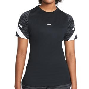 Camiseta Nike Dri-Fit Strike 21 mujer - Camiseta de manga corta de entrenamiento de fútbol para mujer Nike - negra