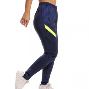 Pantalón Nike Dri-Fit Strike 21 mujer - Pantalón largo de entrenamiento de fútbol para mujer Nike - azul marino, amarillo flúor