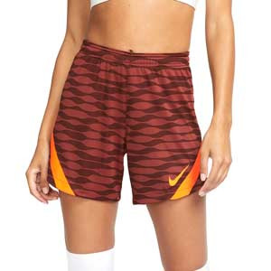 Short Nike Dri-Fit Strike 21 mujer - Pantalón corto de mujer para entrenamiento de fútbol Nike - bronce, naranja