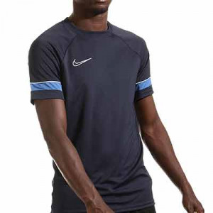 Camiseta Nike Dri-Fit Academy 21 - Camiseta de manga corta de entrenamiento de fútbol Nike - azul marino