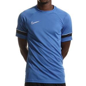 Camiseta Nike Dri-Fit Academy 21 - Camiseta de manga corta de entrenamiento de fútbol Nike - azul - frontal