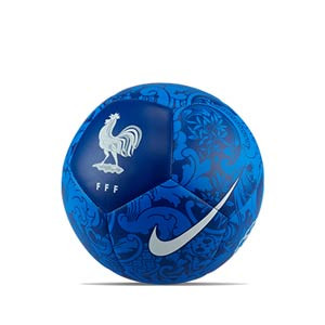 Balón Nike Francia Pitch talla 5 - Balón de fútbol Nike de la selección francesa talla 5 - azul