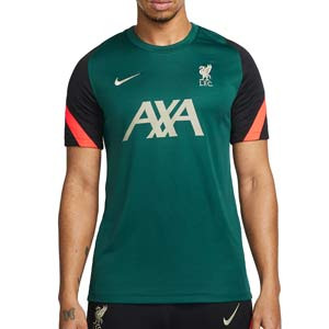 Camiseta Nike Liverpool entrenamiento Dri-Fit Strike - Camiseta de entrenamiento Nike del Liverpool FC - verde azulado