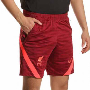 Short Nike Liverpool entreno Dri-Fit Strike - Pantalón corto entrenamiento Nike del Tottenham Hotspur 2021 2022 - granate - frontal