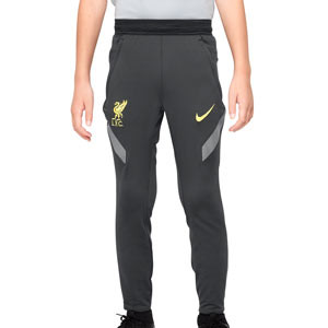 Pantalón Nike Liverpool entrenamiento niño Strike UCL - Pantalón largo infantil entrenamiento Champions League Nike Liverpool 2021 2022 - gris oscuro