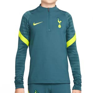Sudadera Nike Tottenham entrenamiento niño Strike UCL - Sudadera de entrenamiento infantil del Tottenham de la Champions League 2021 2022 - verde osura
