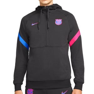 Sudadera Nike Barcelona Travel Fleece Hoodie - Sudadera con capucha Nike del Barcelona de la Champions League 2021 2022 - negra