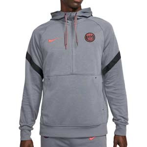 Sudadera Nike PSG Travel Fleece Hoodie - Sudadera con capucha de paseo Nike del París Saint-Germain - gris