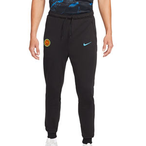 Pantalón Nike Inter Travel Fleece UCL - Pantalón largo de algodón Nike del Inter de la Champions League 2021 2022 - negro