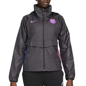 Cortavientos Nike Barcelona mujer All Weather Fan UCL