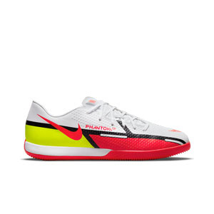 Nike Phantom GT2 Academy IC - Zapatillas de fútbol sala Nike suela lisa IC - blancas, rojas