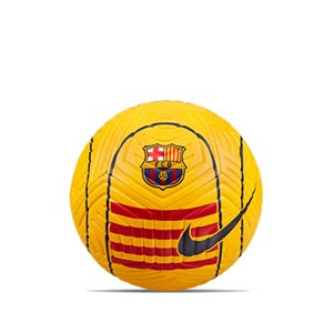 Balón Nike Barcelona Strike talla 4 - Balón de fútbol Nike FC Barcelona de la Senyera en talla 4 - amarillo