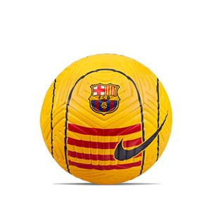 Balón Nike Barcelona Strike talla 5 - Balón de fútbol Nike FC Barcelona de la Senyera en talla 5 - amarillo