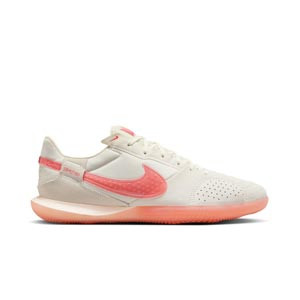 Nike Street Gato - Zapatillas de fútbol sala de piel Nike suela lisa IC - blancas