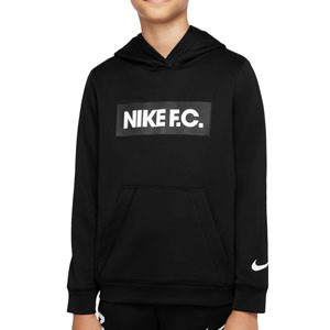 Sudadera Nike FC Libero niño Fleece Hoodie - Sudadera con capucha infantil Nike FC - negra