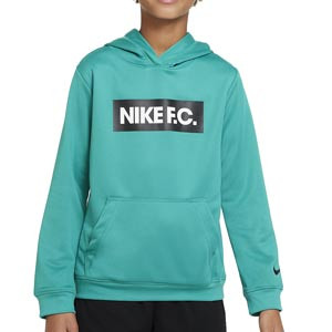 Sudadera Nike FC niño Dri-Fit Libero Hoodie - Sudadera con capucha de entrenamiento infantil Nike - verde
